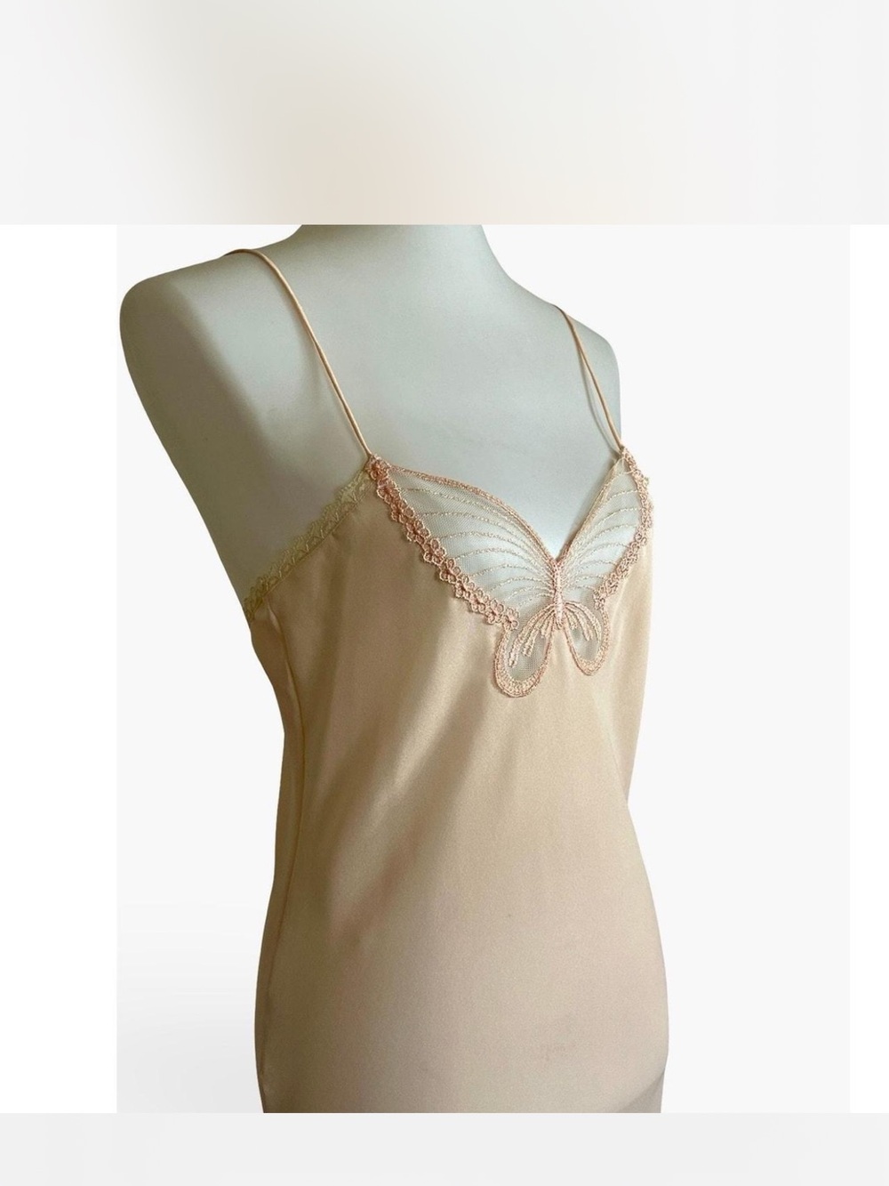 Women's Lace-Trim Slip Camisole in Nude